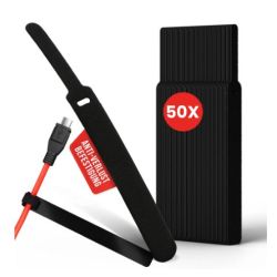 Label The Cable LTC Basic Straps PRO Kabelbinder schwarz 50er-Pack (PRO 1110)