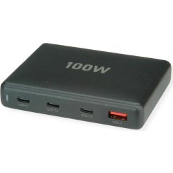 Value 4-port USB Ladegerät schwarz 100W (19.99.1098)