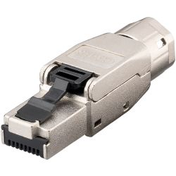 Goobay CAT 8.1 feldkonfektionierbarer RJ-45 Stecker (Metallgehäuse) (61130)