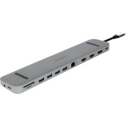 Plusonic USB-C Docking Station 9-in-1 grau (PSUC2501)