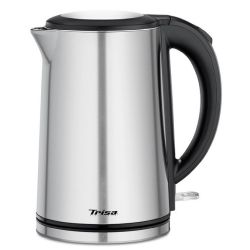 Trisa Comfort Touch Wasserkocher edelstahl/schwarz (6454.7512)