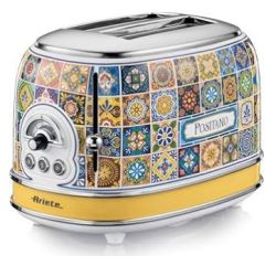 Ariete 155/1P Vintage Toaster Positano Design (0155PO)