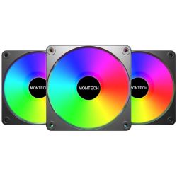 Montech GF120R V2 ARGB 120mm Lüfter schwarz (GF120R V2 ARGB 3 in 1 Pack (B))