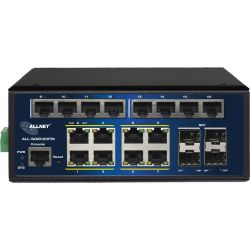 Allnet SGI Industrial Railmount Gigabit Switch schwarz (ALL-SGI8120PM)