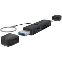 RaidSonic Adapter IcyBox USB 3.2 Gen1 3-in-1 Kartenleser USB Type (IB-CR203-CU3)