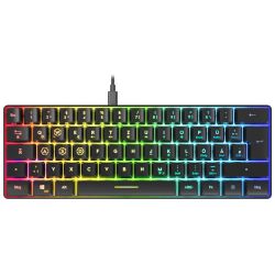 Speedlink Letos RGB 60% Gaming Keyboard Tastatur schwarz (SL-670014-BK)