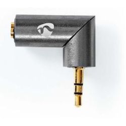 Nedis Adapter 3.5mm Klinke Stecker zu 3.5mm Klinke Buchse grau (CATB22975GY)