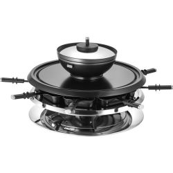 Unold 48726 Multi 4in1 Raclette/Fondue schwarz/silber (48726)