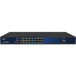 Allnet SG86 Rackmount Gigabit Managed Switch schwarz/blau (ALL-SG8618PMJ)
