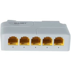 Allnet SGI Railmount Gigabit Switch weiß (ALL-SG8005PD-BT90)