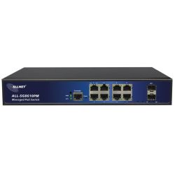 Allnet SG86 Rackmount Gigabit Managed Switch schwarz (ALL-SG8610PMJ)