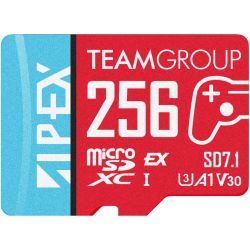 TeamGroup APEX SD7.1 microSDXC Express 256GB Speicherkarte (TAPMSDE256GIV30A102)