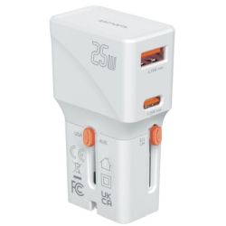 4smarts 4smarts Weltreiseadapter Nomad Pocket 25W, weiß (541646)