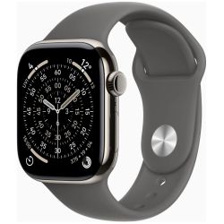Apple Watch Series 11 Cellular 42mm Smartwatch Titan natur (MF8M4ZR/A)