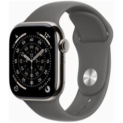 Apple Watch Series 11 Cellular 42mm Smartwatch titan natur (MF8N4ZR/A)