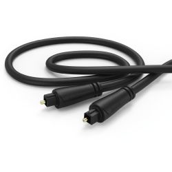 Hama Optisches Audio Kabel Toslink zu Toslink 0.75m schwarz (179210)