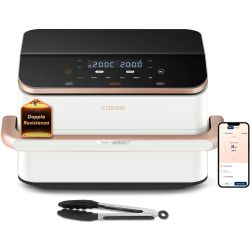 Cosori Dual Blaze Twin Fry Heißluftfritteuse rosa/weiß (CAF-TF101S-WEUR)