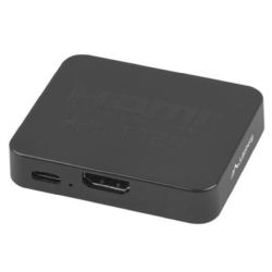 Lanberg LANBERG HDMI Splitter 1x2 2xHDMI 4K + USB-C Anschluss  (SPV-HDMI-1002)