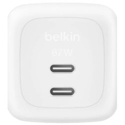 Belkin BoostCharge Pro 2-port USB Ladegerät 67W weiß (WCH020KQWH)