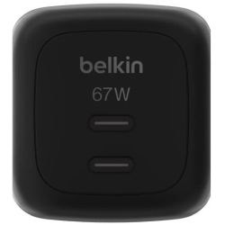 Belkin BoostCharge Pro 2-port USB Ladegerät 67W schwarz (WCH020KQBK)