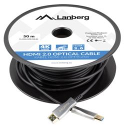 Lanberg AOC Kabel HDMI zu HDMI 50m schwarz (CA-HDMI-20FB-0500-BK)