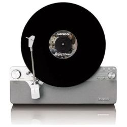 Lenco LSA-071SI Vertikaler Plattenspieler silber (A005710)