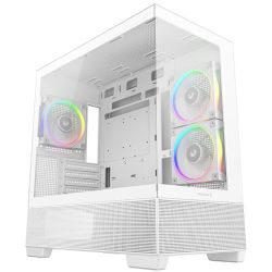DeepCool CG380 3F WH Gehäuse weiß mit Sichtfenster (R-CG380-WHAGM3-G)