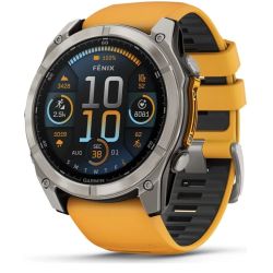 Garmin Fenix 8 51mm Sapphire Sportuhr titanium/spark orange (010-02905-11)