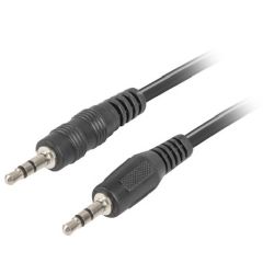 Lanberg Kabel 3.5mm Klinke zu 3.5mm Klinke 1.2m schwarz (CA-MJMJ-10CC-0012-BK)