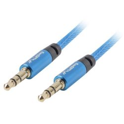 Lanberg Kabel 3.5mm Klinke zu 3.5mm Klinke 2m blau (CA-MJMJ-10CU-0020-BL)