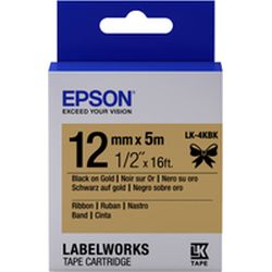 Epson LK-4KBK Beschriftungsband 12mm, schwarz auf gold (C53S654001)