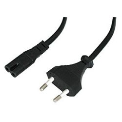 Netzkabel mit Eurostecker auf C7-Kupplung 2m (30421)