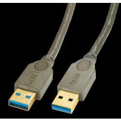 USB 3.0 Kabel Typ A/A anthrazit, 2m (31277)