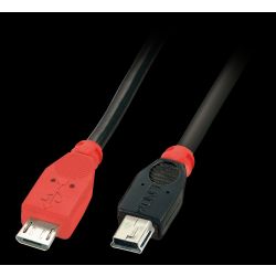 USB 2.0 Kabel Micro-B/Mini-B OTG, 2m (31719)