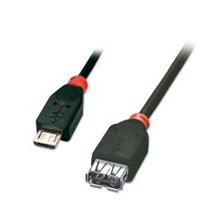 USB 2.0 Kabel Typ Micro-B/A OTG, 0,5m (31935)