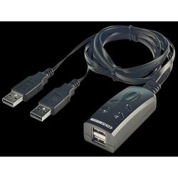 Lindy KM Tastatur & Maus Switch USB für 2 Rechner (32165)