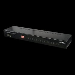 KVM Switch Pro USB 2.0 Audio DVI-I 8 Port (39317)