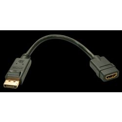 Adapter/Konverter DisplayPort Stecker zu HDMI-A Buchse 0.15m (41005)