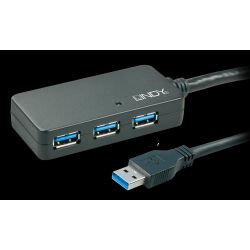 USB 3.0 Aktiv-Verlängerungs-Hub Pro 10 Meter (43159)