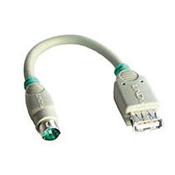 USB-PS/2 - Maus- oder Tastauradapterkabel, ca. 15cm (70002)