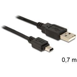 USB 2.0 Kabel A/Mini-B 5-polig 0.7m (82396)