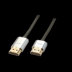 CROMO Slim Kabel HDMI-A Stecker zu HDMI-A Stecker 3m schwarz (41675)