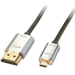 CROMO Slim Kabel HDMI-A Stecker zu HDMI-D Stecker 3m schwarz (41678)