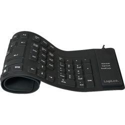 ID0019A Flexible Waterproof Tastatur schwarz (ID0019A)