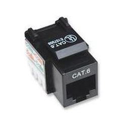 Keystone Jack Cat6 Punch-down UTP schwarz (210720)