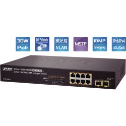 PoE Switch,  8x10/100/1000 (GS-4210-8P2S)