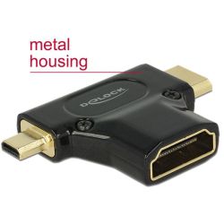 Adapter HDMI-A Buchse > HDMI-C + HDMI-D  (65666)