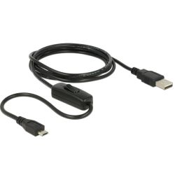 USB Kabel Delock micro B -> A St/St 1.50m Ein/Aus-Schalter (84803)