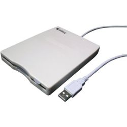 USB Floppy Mini Reader 3.5 Zoll USB Weiss (133-50)