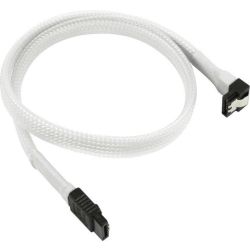 Kabel Nanoxia SATA 6Gb/s Kabel abgewinkelt 45 cm, weiß (NXS6G4W)